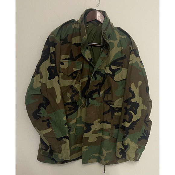 Golden Mfg. Co. Other - US Military M-65 Field Coat Woodland Camo Jacket Medium Regular Golden Mfg 1996